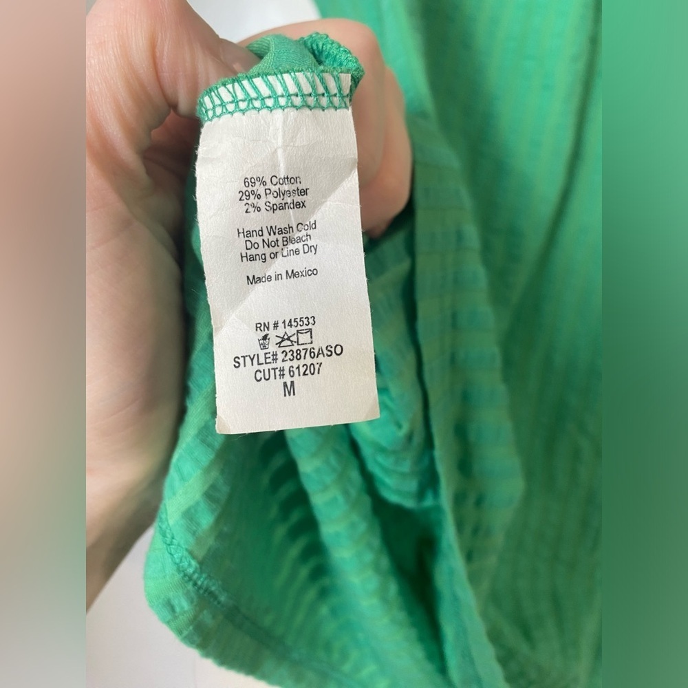W5 Green Ruffle Blouse - Picture 7 of 8